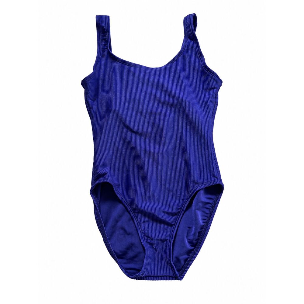 Catalina Purple Ribbed One Piece Swimsuit Women’s Large
